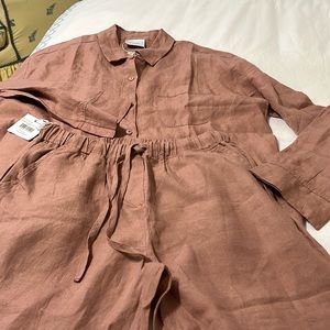 Nwt linen PJ set